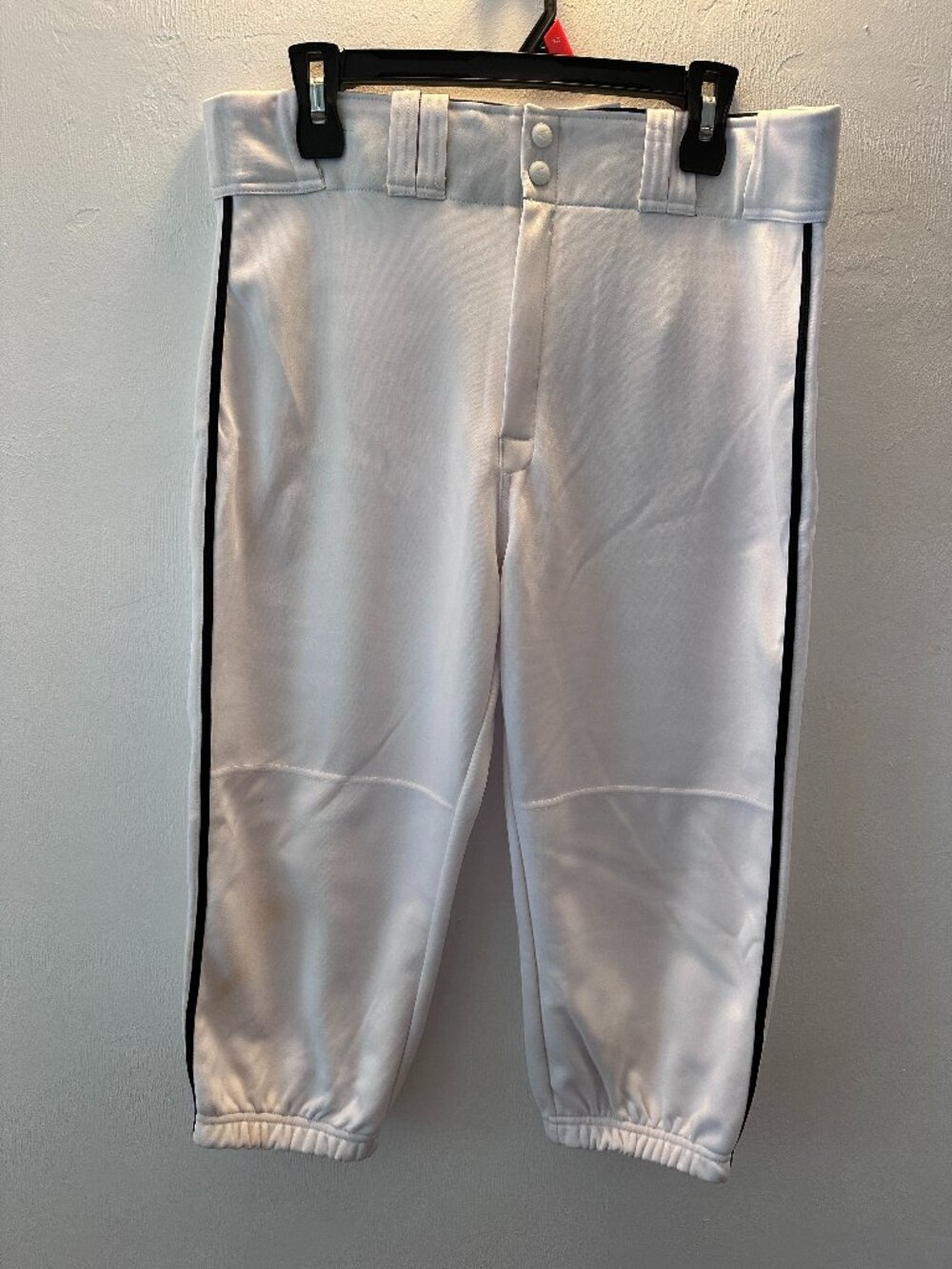 Easton Rival+ Piped Knicker Baseball Pants Adult Large White Black